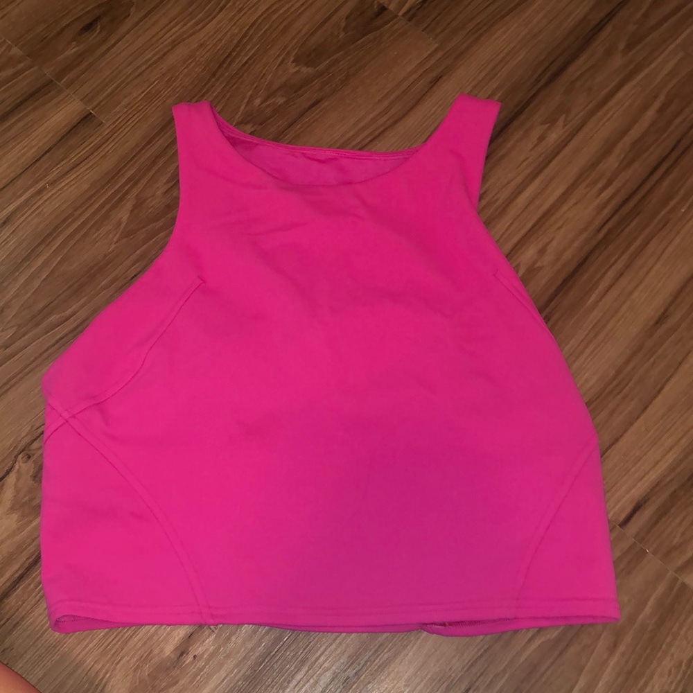 Lululemon Sonic Pink Crop Tank Top Sleeveless